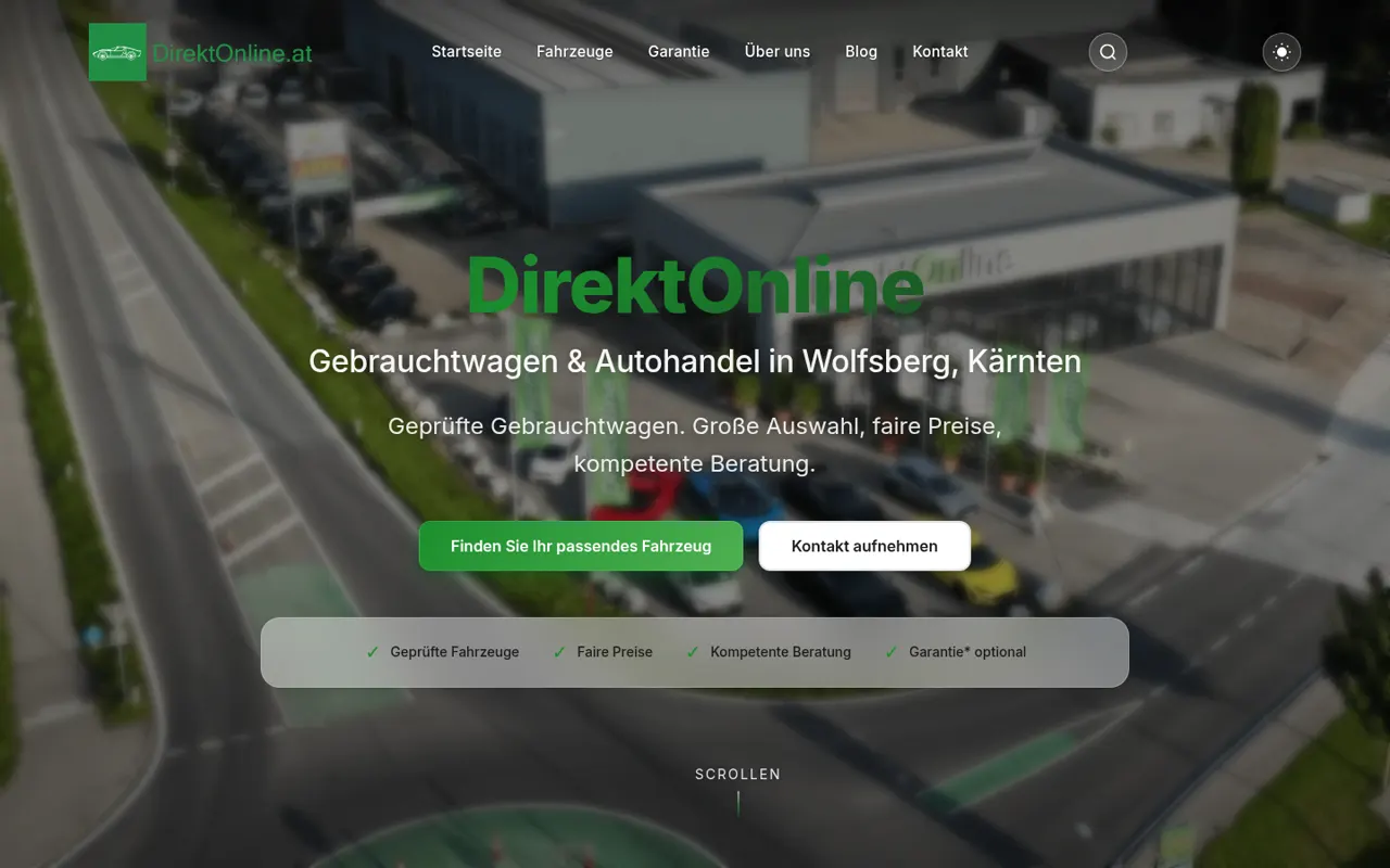 Car dealership website (DirektOnline.com)