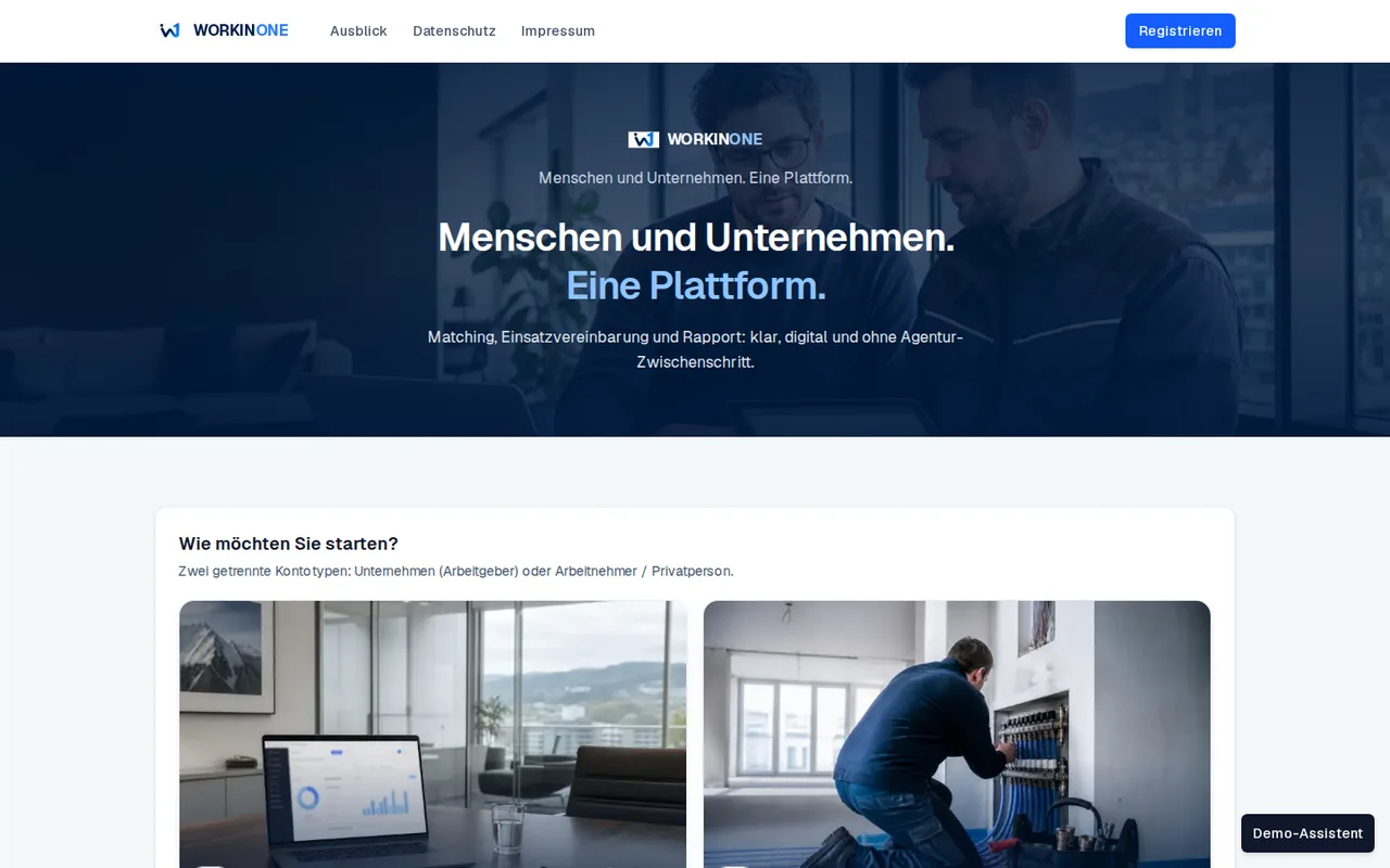 Founder MVP / investor demo (Founder MVP · Switzerland)